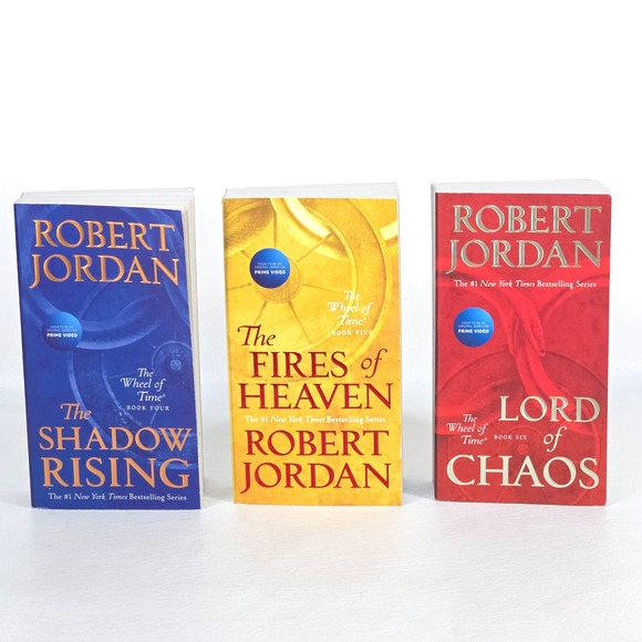 Robert Jordan The Wheel of Time 3 Books Shadow Rising, Fires Heaven, Lord Chaos - Picture 1 of 10